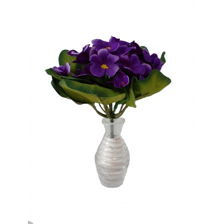 BUQUE DE VIOLETA AVELUDADA (M) 17CM