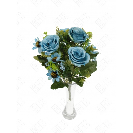 MINI BUQUE DE ROSA X 7 (M) 31CM
