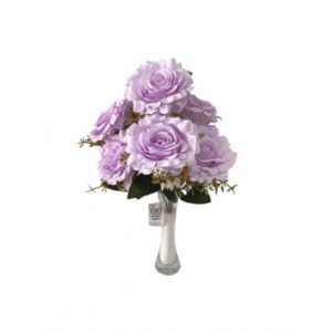 BUQUÊ DE ROSA X 7 (M) 37CM (POR COR)