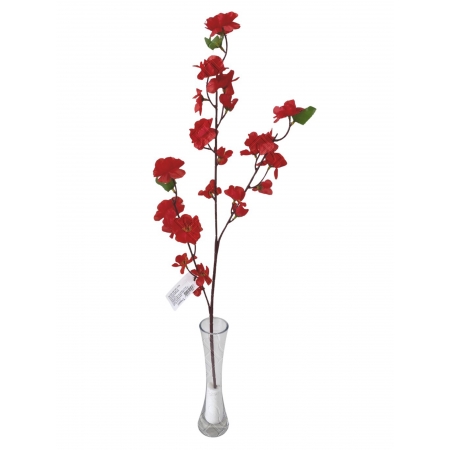 MINI GALHO DE PESSEGUEIRO VERMELHO X 3 (M) 63CM