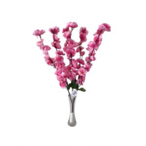 BUQUE DE PESSEGUEIRO ROSA X 7 (M) 55CM