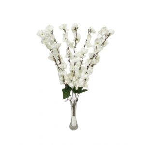 BUQUE DE PESSEGUEIRO BRANCO X 7 (M) 55CM