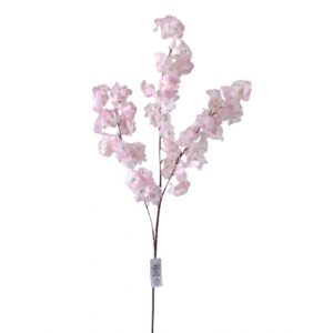 GALHO DECORATIVO DE PESSEGUEIRO BRANCO C/ROSA X 3 (M) 98CM