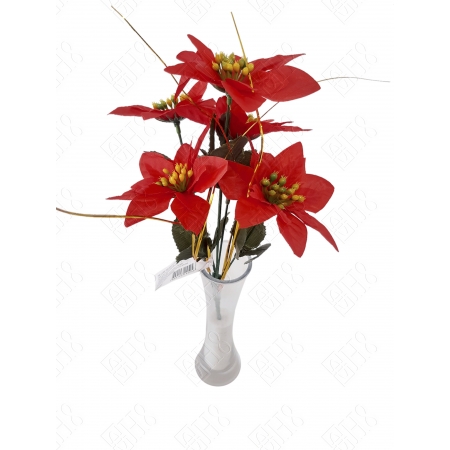 BICO DE PAPAGAIO VERMELHO X 5 (M) 32CM