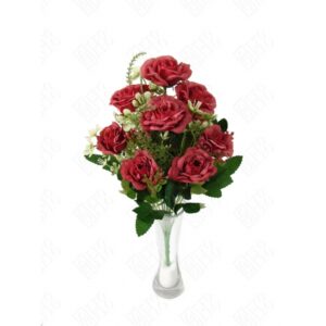 BUQUE DE ROSA X 10 (M) 35CM BOX POR COR