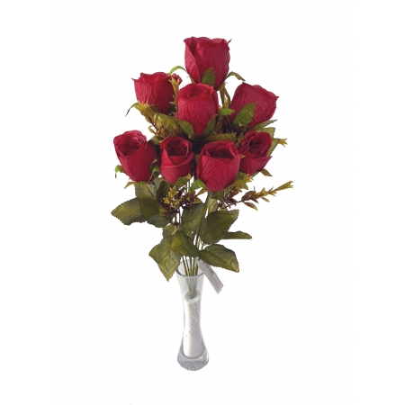 BUQUE DE BOTAO ENVELHECIDO X 10 (M) 55CM BOX POR COR