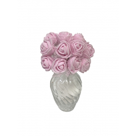 MINI ROSA EVA COM TULE ROSA BEBE (M)