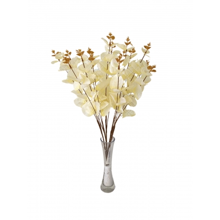 BUQUE EUCALIPTO CREME ENVELHECIDO X 15 (M) 48CM